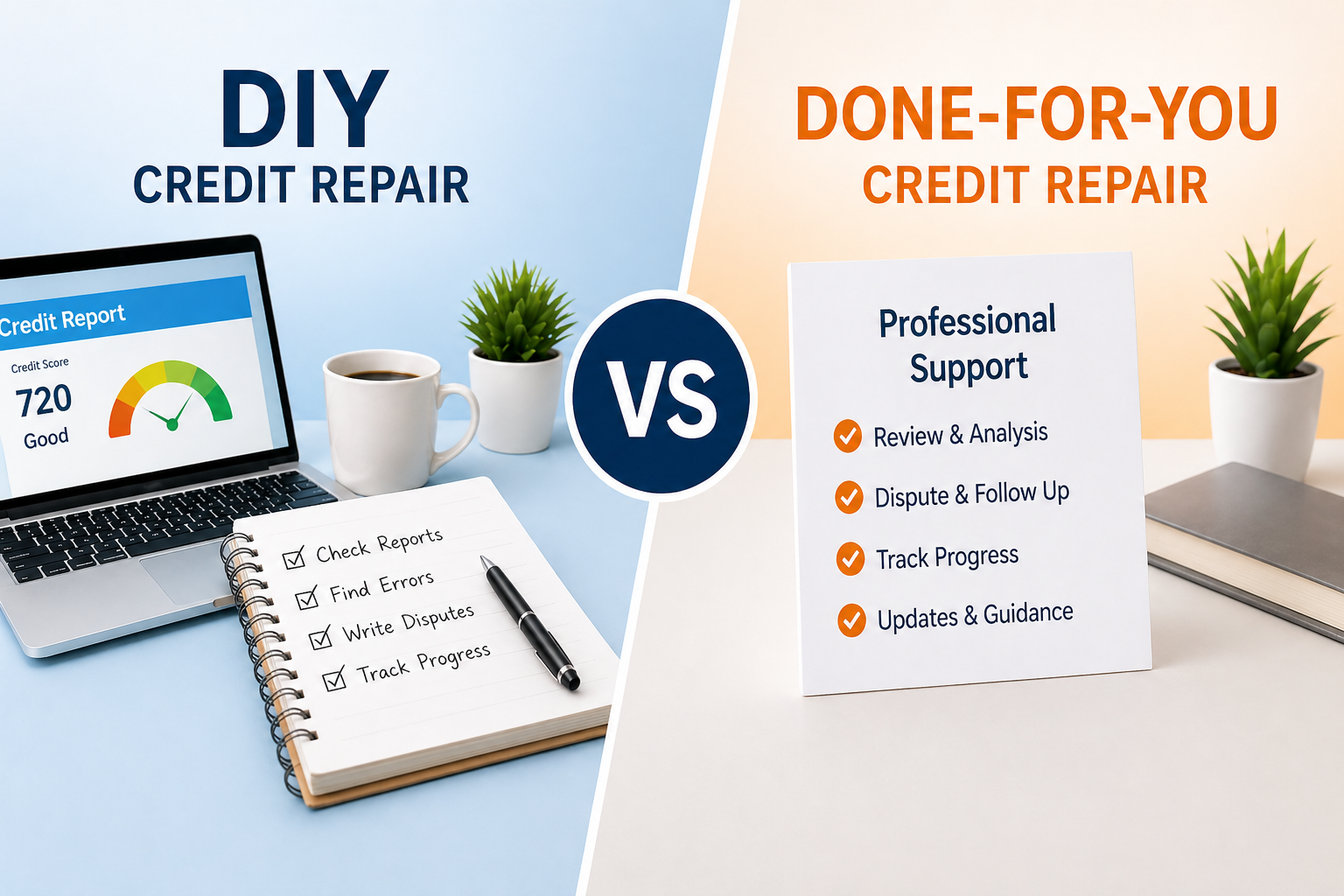 DIY Credit Repair vs. Done-for-You Credit Repair: Which One Is Right for You?